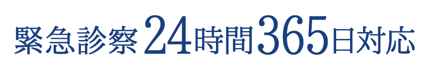 緊急診察24時間365日対応